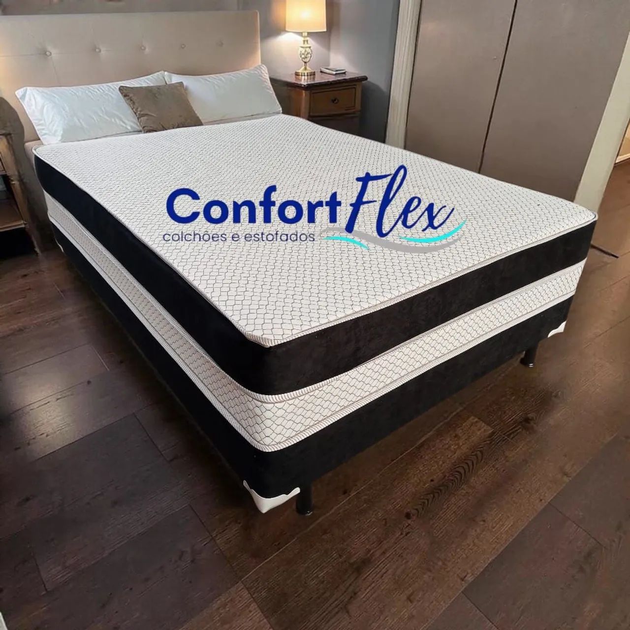 Cama casalnde de molas ensacadas,  a pronta entrega 