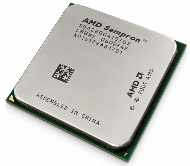 Processador AMD Sempron 2800+ 1.6GHz Socket 754 SDA2800AIO3BX Ideal para PC Retrô
