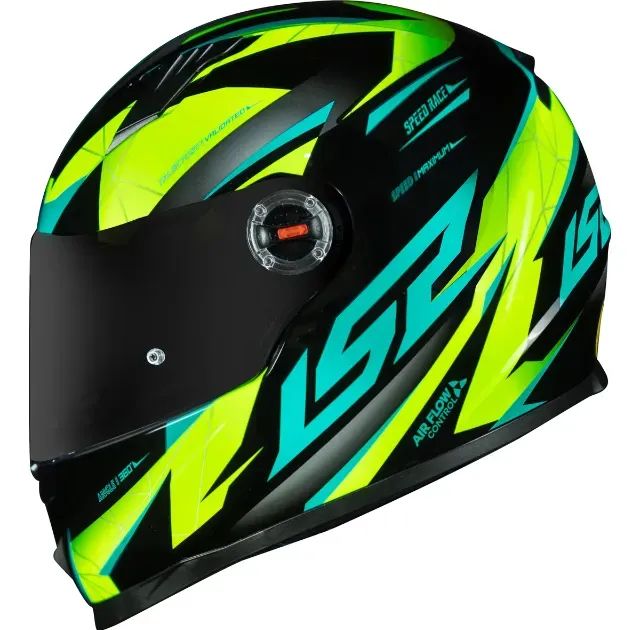 Capacete Ls2 Ff358 Draze verde amarelo - Foto 2