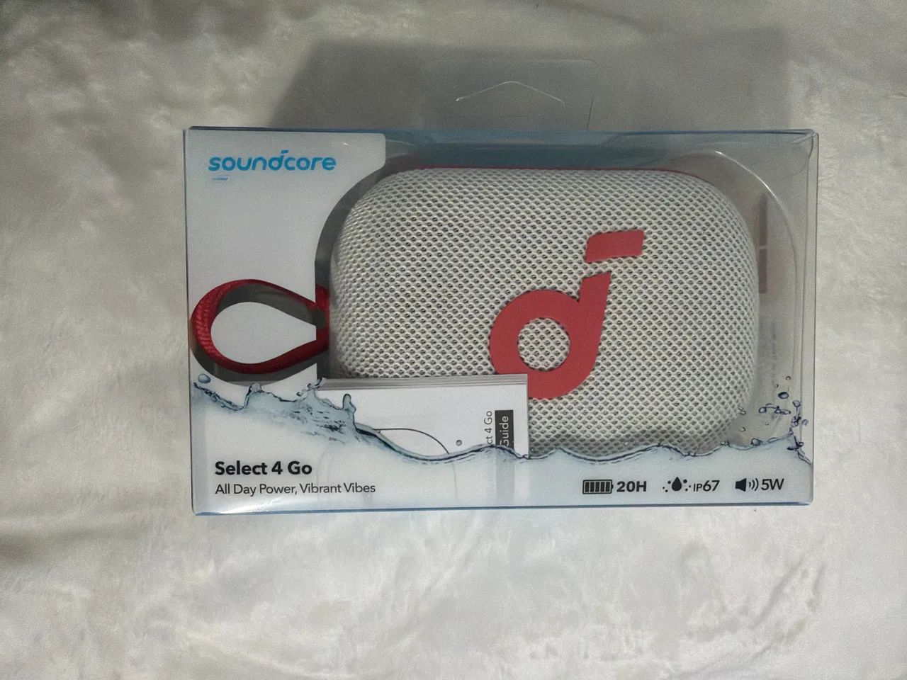 VENDA RÁPIDA! Caixa de som soundcore S4 GO branca  - Foto 2