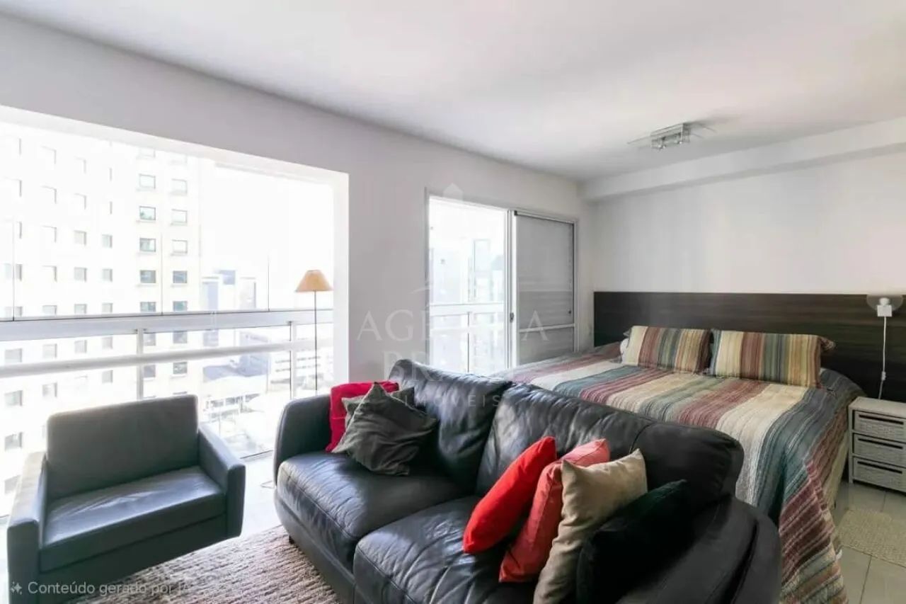 Apartamento com varanda à venda em Moema com 45m², 1 vaga e lazer