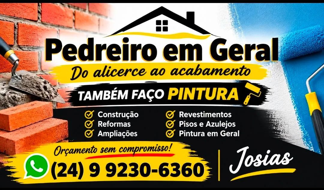 Pedreiro e pintura 
