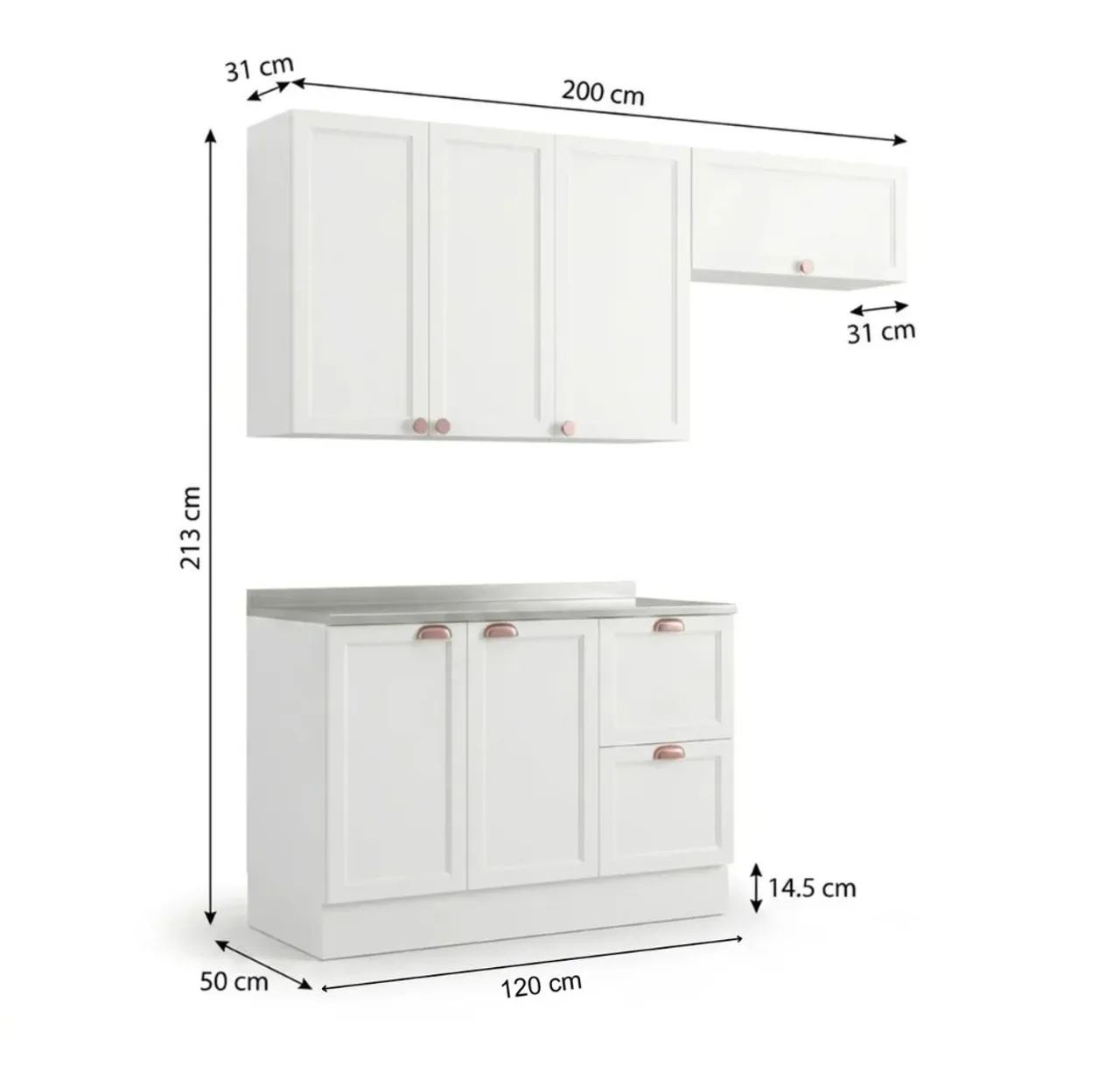 Conjunto de armários de cozinha