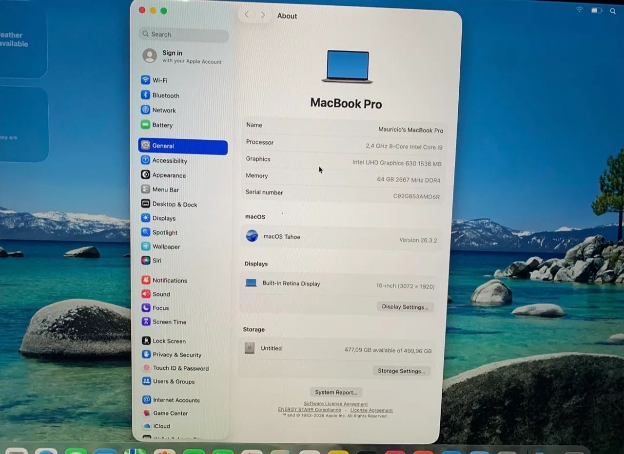 Macbook Pro 2019| i9| 64GB RAM| 512 SSD - Foto 4