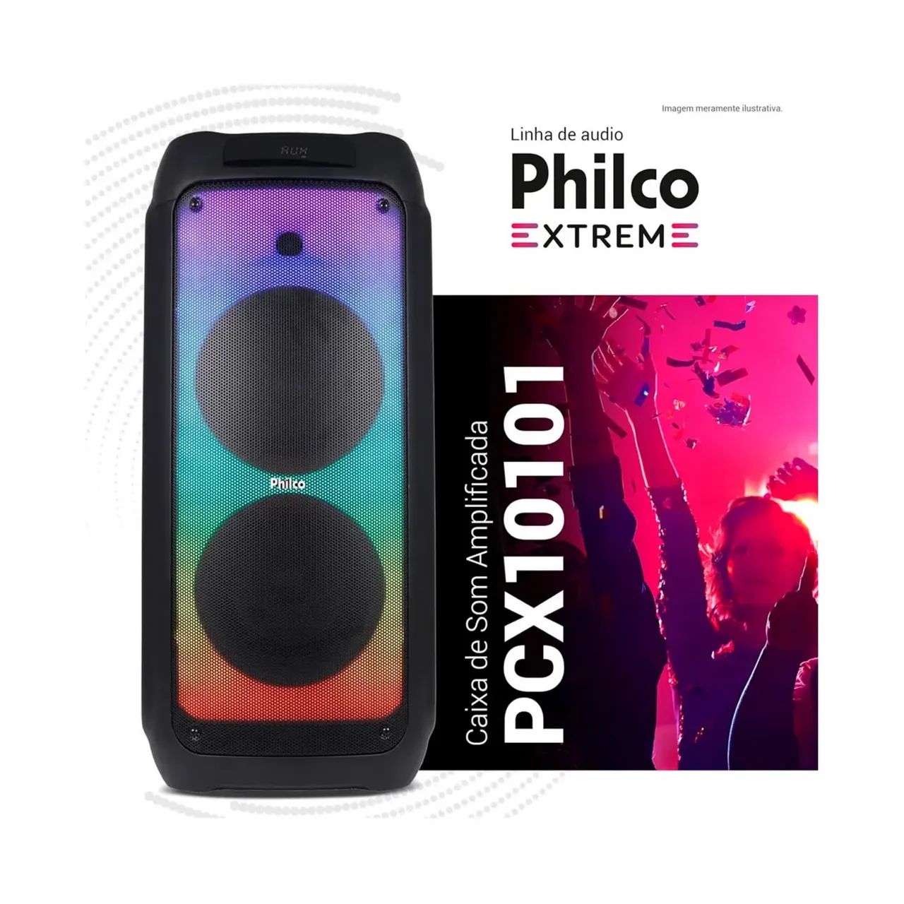 CAIXA DE SOM PHILCO 2000WDE POTÊNCIA  - Foto 4