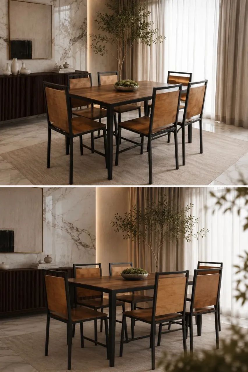 Conjunto de jantar mesa + cadeiras - Foto 2