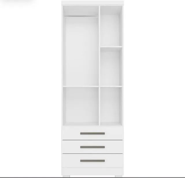 Guarda Roupa Branco Florença Slim 2 Portas - Foto 3