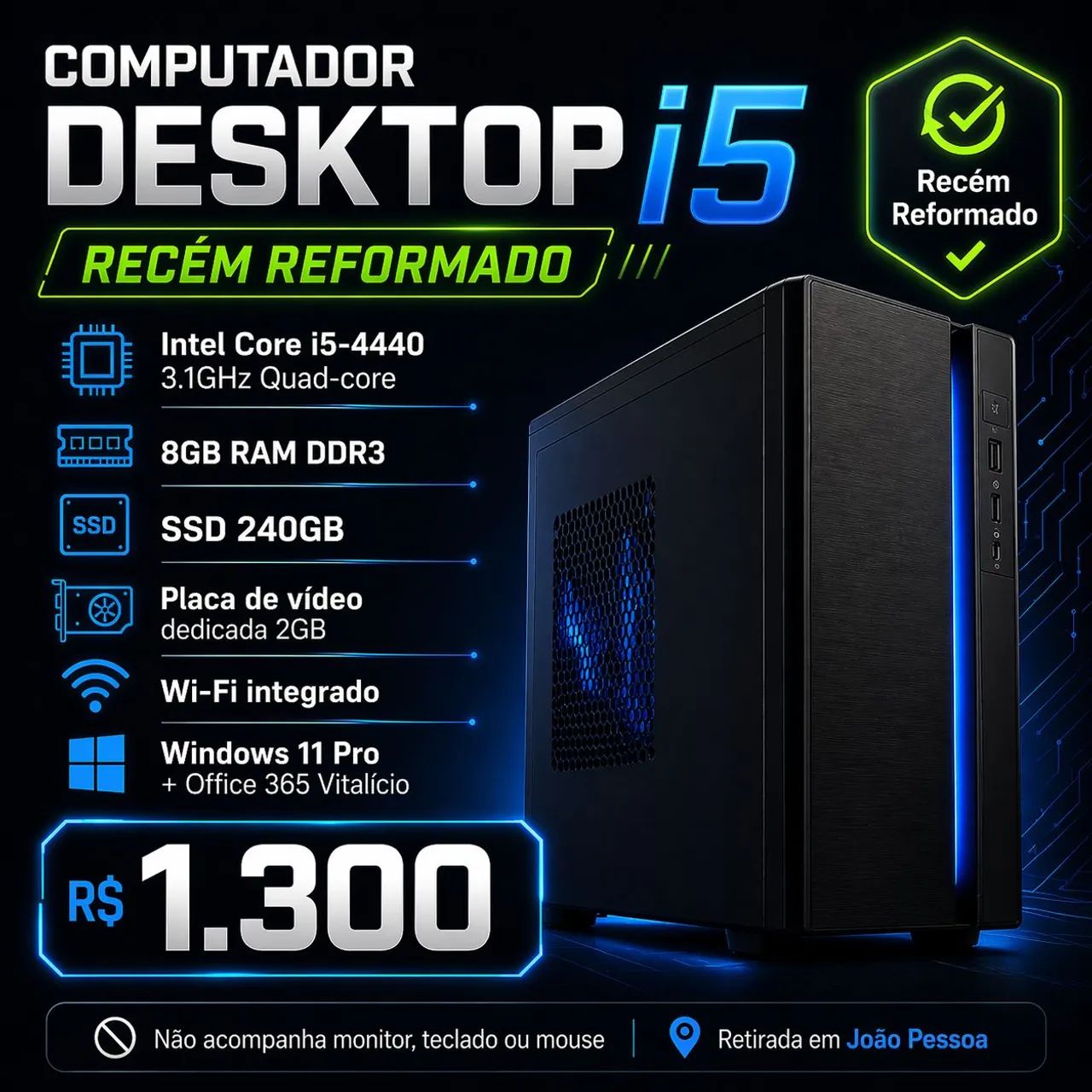 Win10❥CORE-i5❥NEC❥LaVie❥HDMI❥テンキ❥Wi-Fi Desktop i5 - Computadores e Desktops - Intermares, Cabedelo