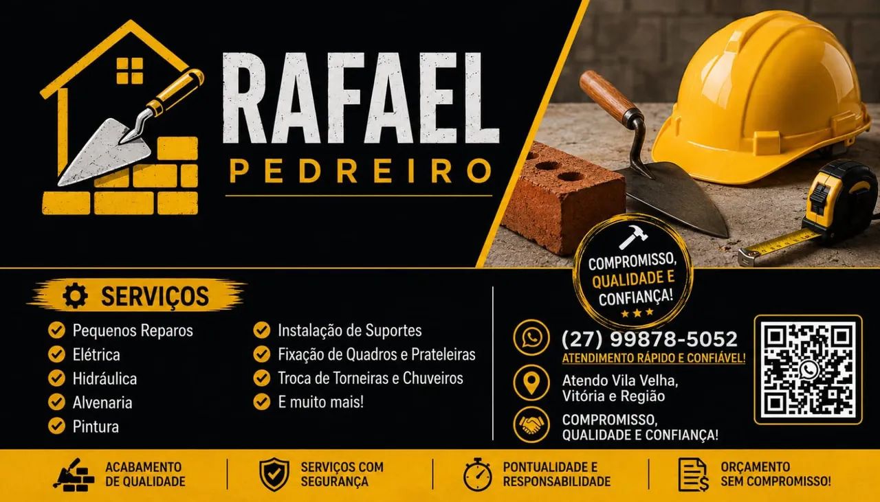 Serviços de pedreiro e Faz Tudo 