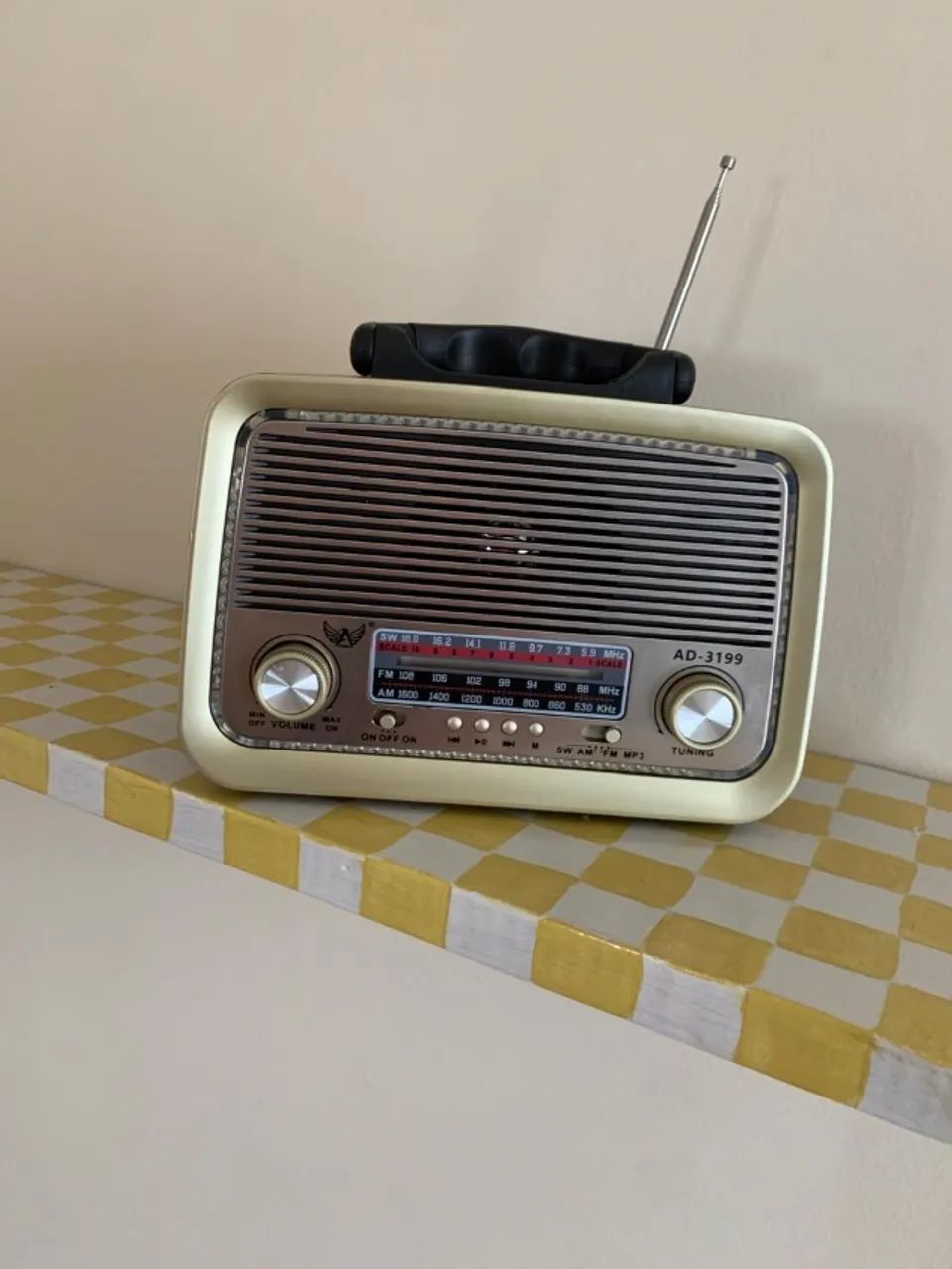 Caixa de som + rádio