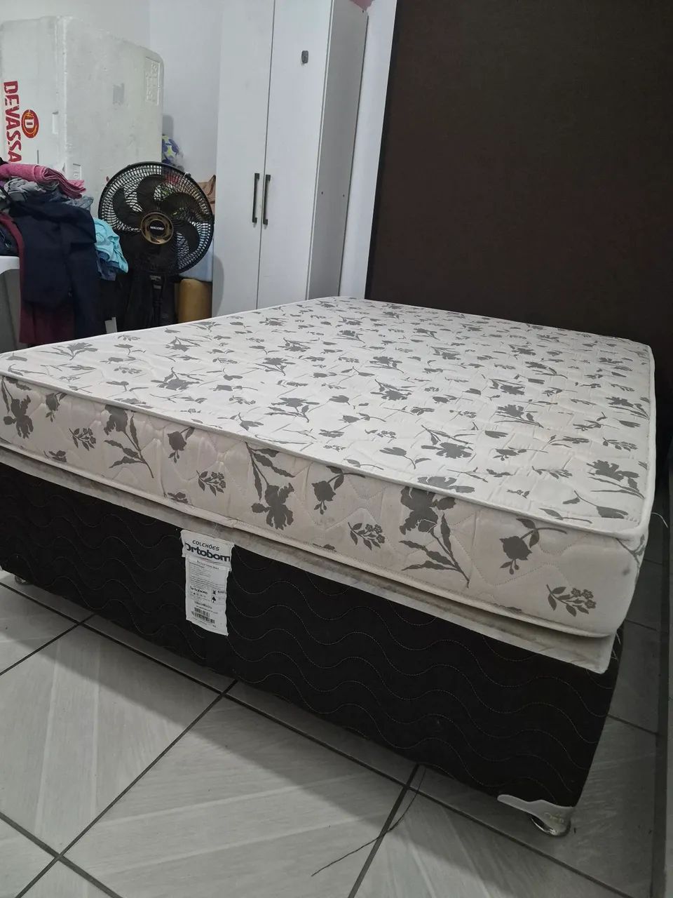 Cama de casal completa base + colchão ortobom - Foto 5