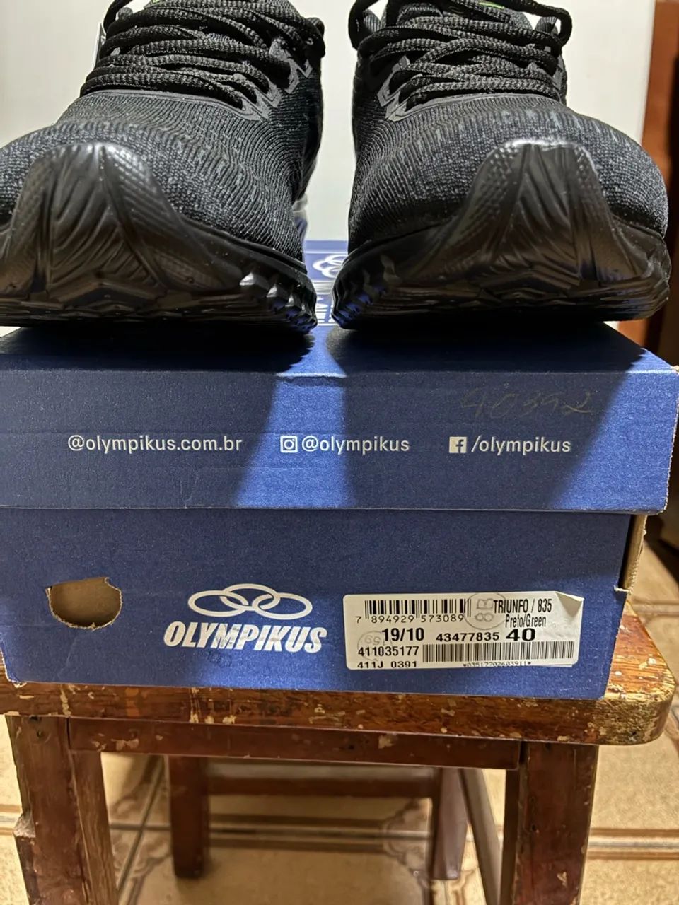 Tênis Olympikus Preto e Verde - Foto 5
