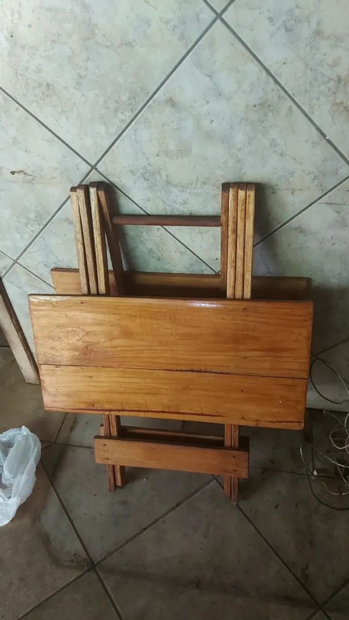 MESA DOBRAVEL DE MADEIRA - Foto 3