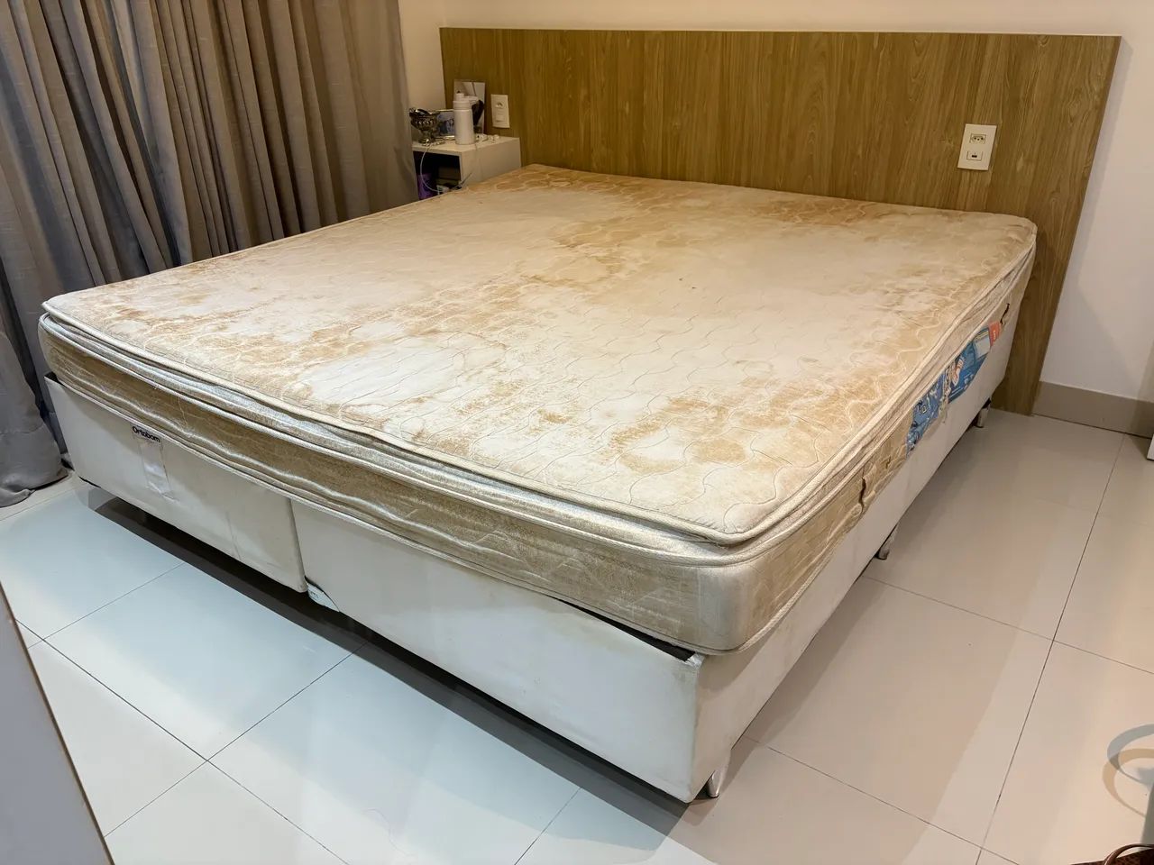 Cama King Ortobom em ótimo estado  - Foto 3