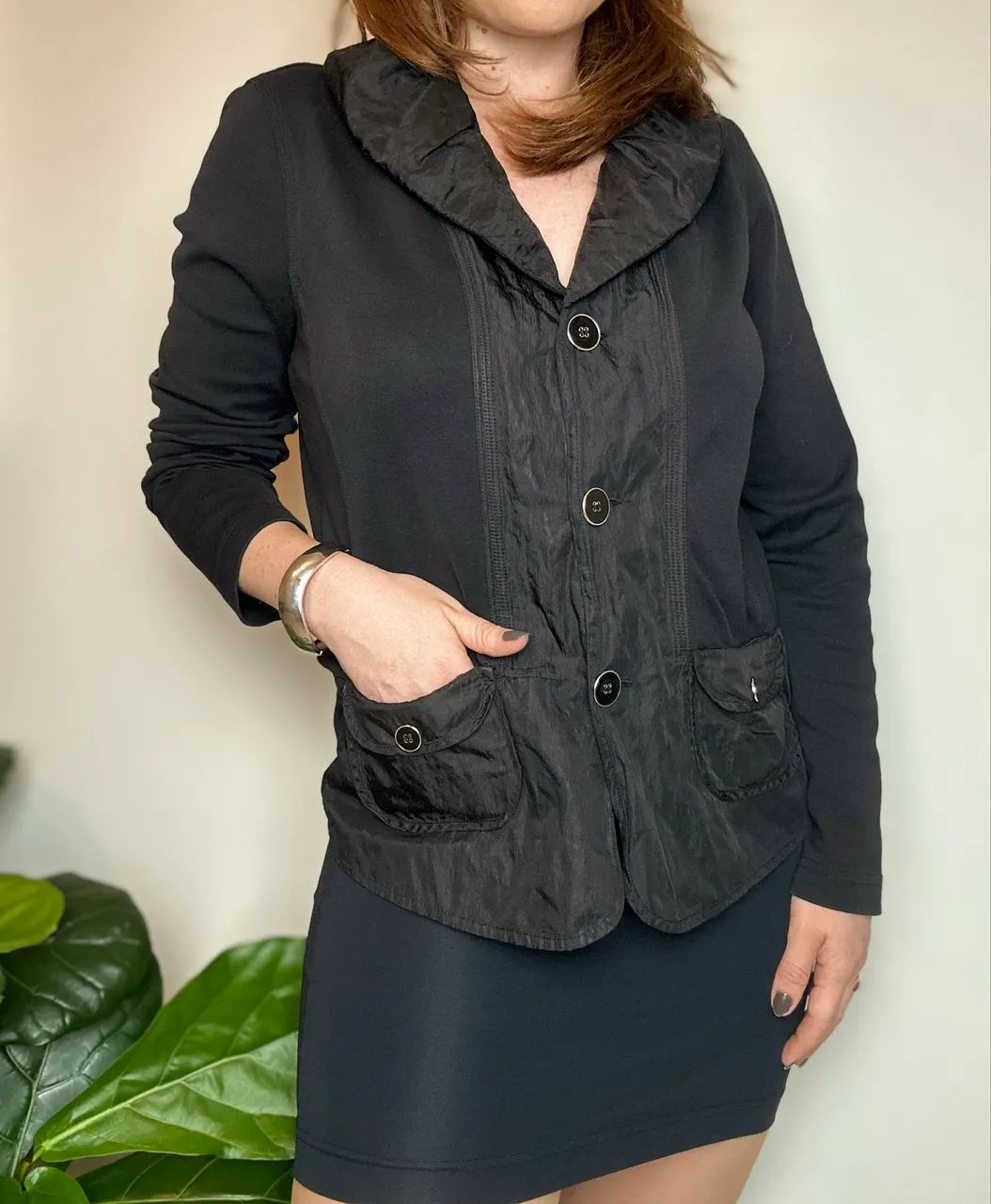 Blazer Preto M Feminino