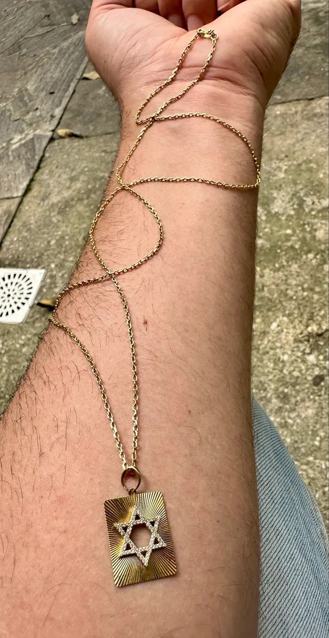 Cordão masculino em ouro 18k  - Foto 4