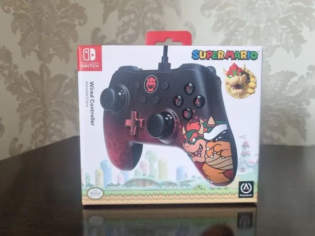 Controle Powera Compatível Com Nintendo Switch. Bowser Preto