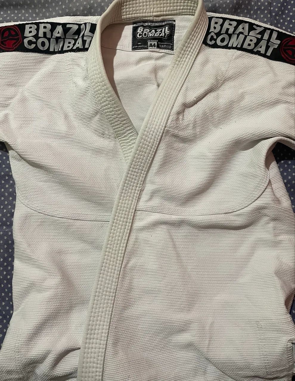 Kimono A4 Branco Brazil Combat - Foto 3