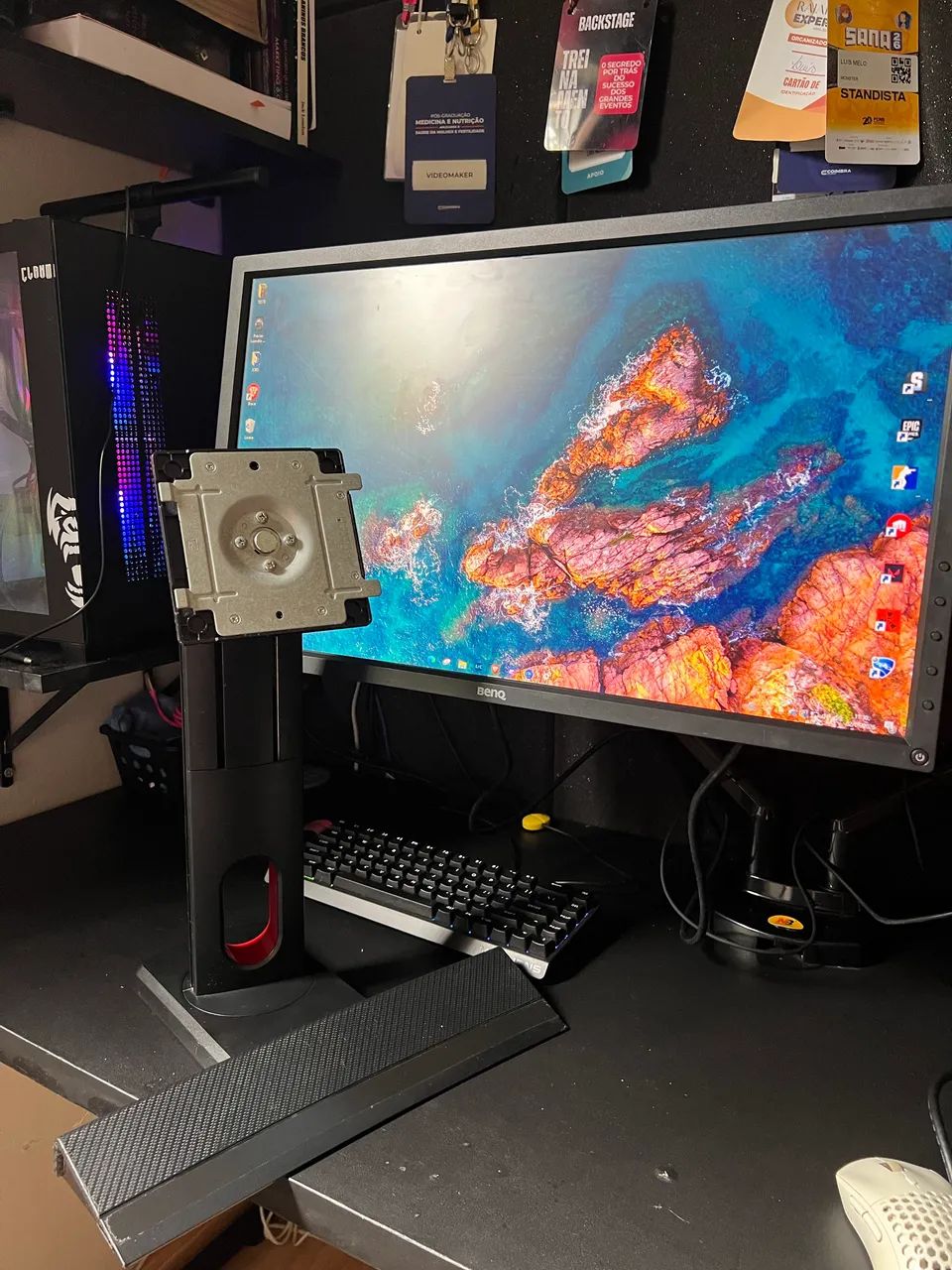 Monitor Benq xl2430-b 144hz + Base de qualidade. - Foto 2