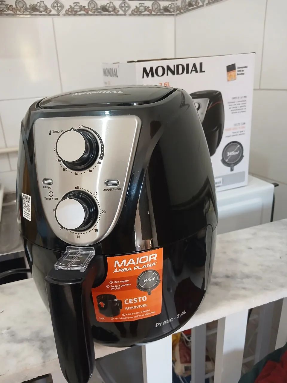 Air Fryer Mondial - Pratic 3,6L - Nova em folha - Foto 2