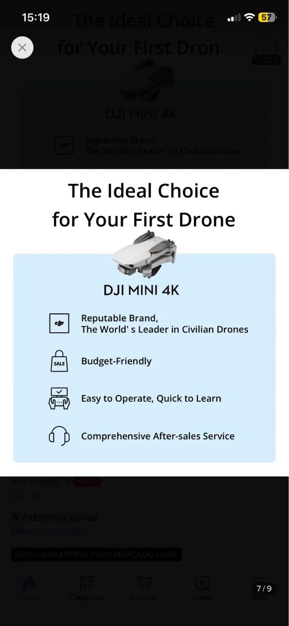 Drone DJI mini 4k - Foto 4