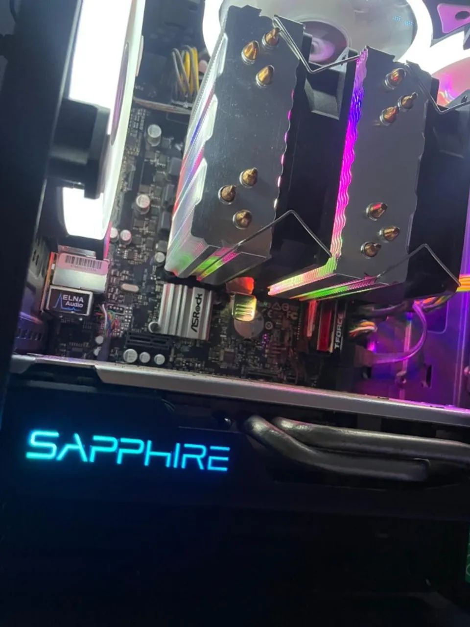 Kit Gamer Intel i3 9100F + Placa Mãe H310 + RX 580 4GB