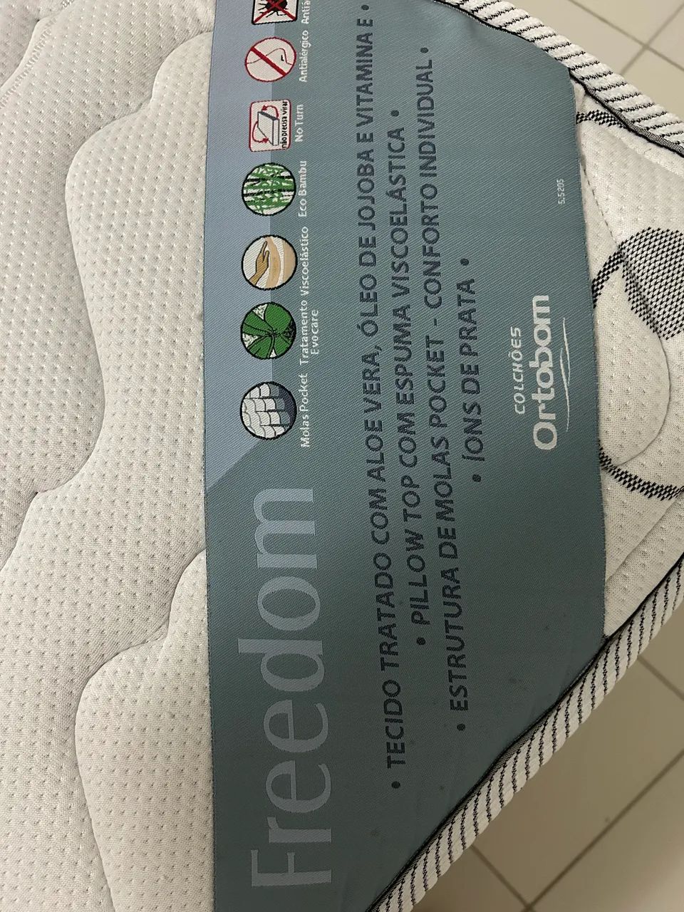 Colchão casal Queen ortobom freedom