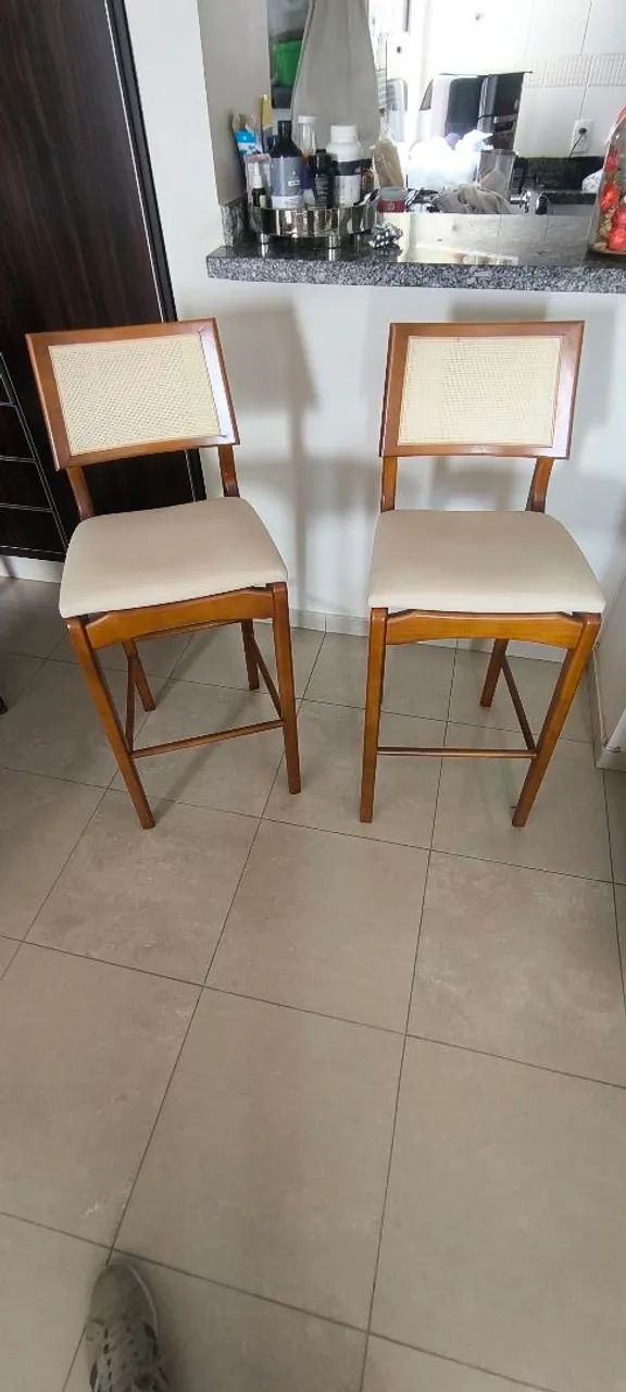 02 banquetas para cozinha americana 