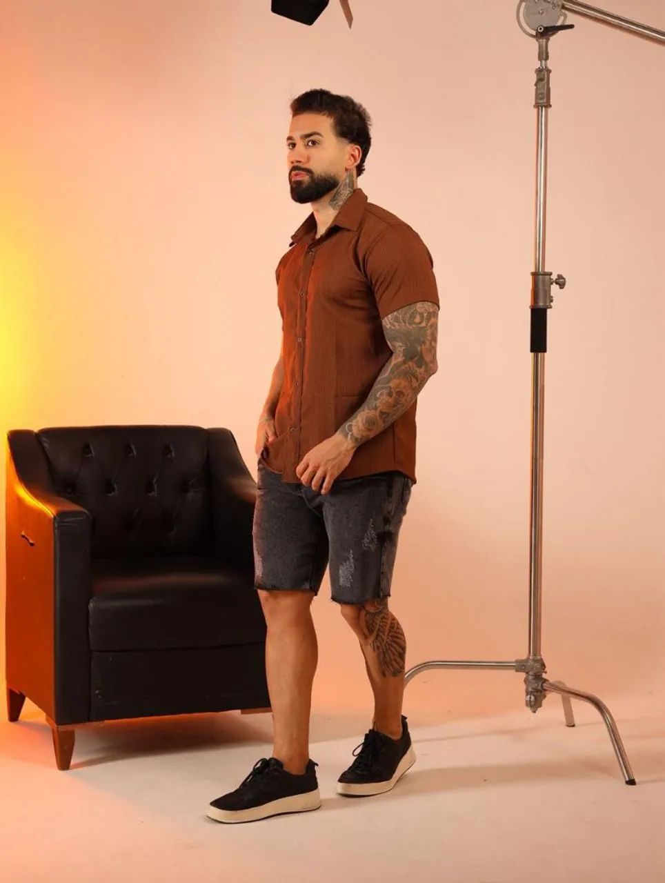 Camisas De Linho Slim  - Foto 3