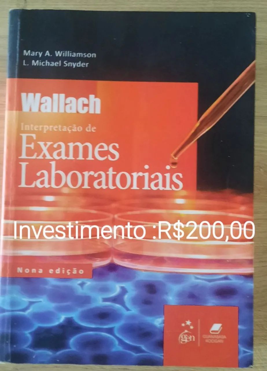Livro de exames laboratórios