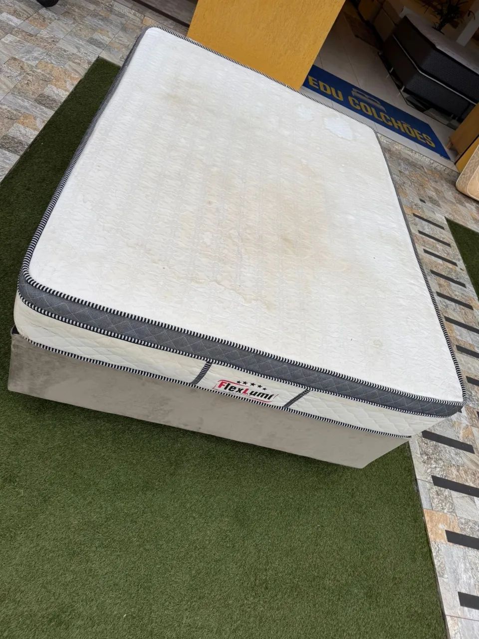 Cama box Casal FLEXLUMI SEMINOVA TOP - ENTREGAMOS  - Foto 2