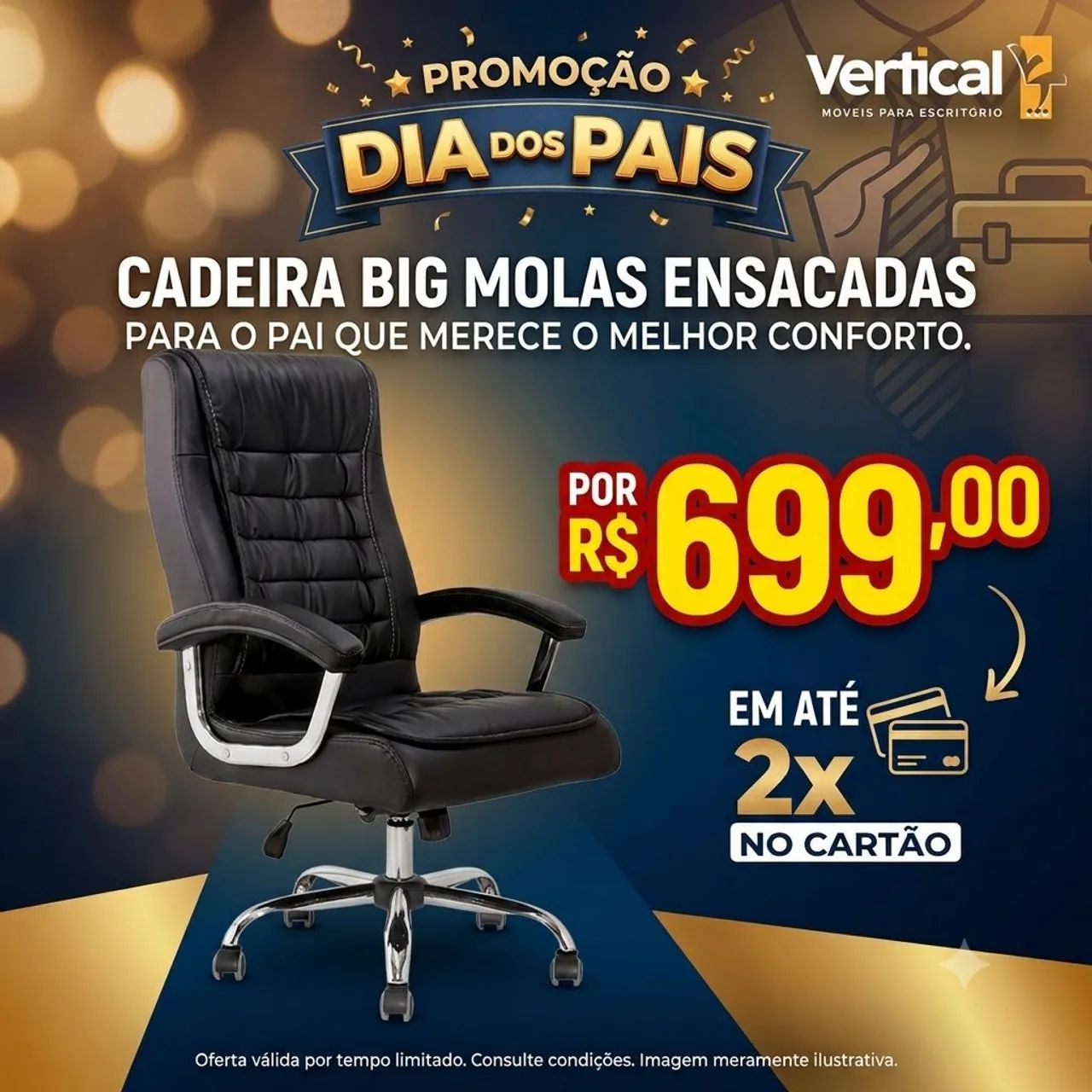 Cadeira Big Molas ensacadas nova (pronta entrega) - Foto 2