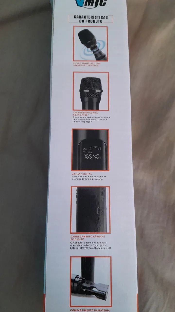 MICROFONE PROFISSIONAL SEM FIO. - Foto 3
