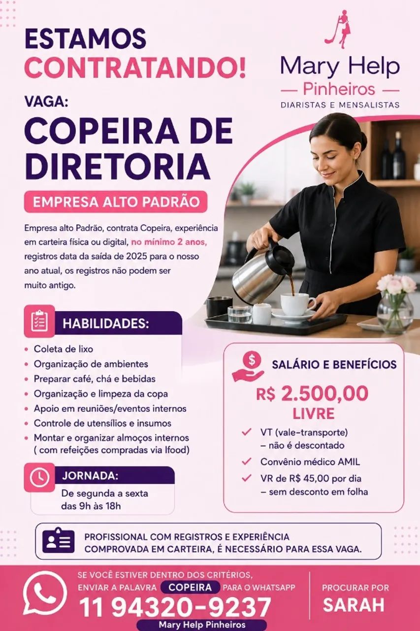 COPEIRA DE DIRETORIA