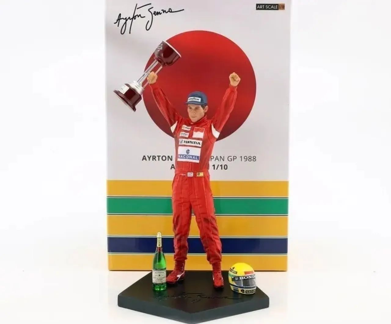 Iron Studios 1/10 Estatua Japão 1988 Campeão Ayrton Senna