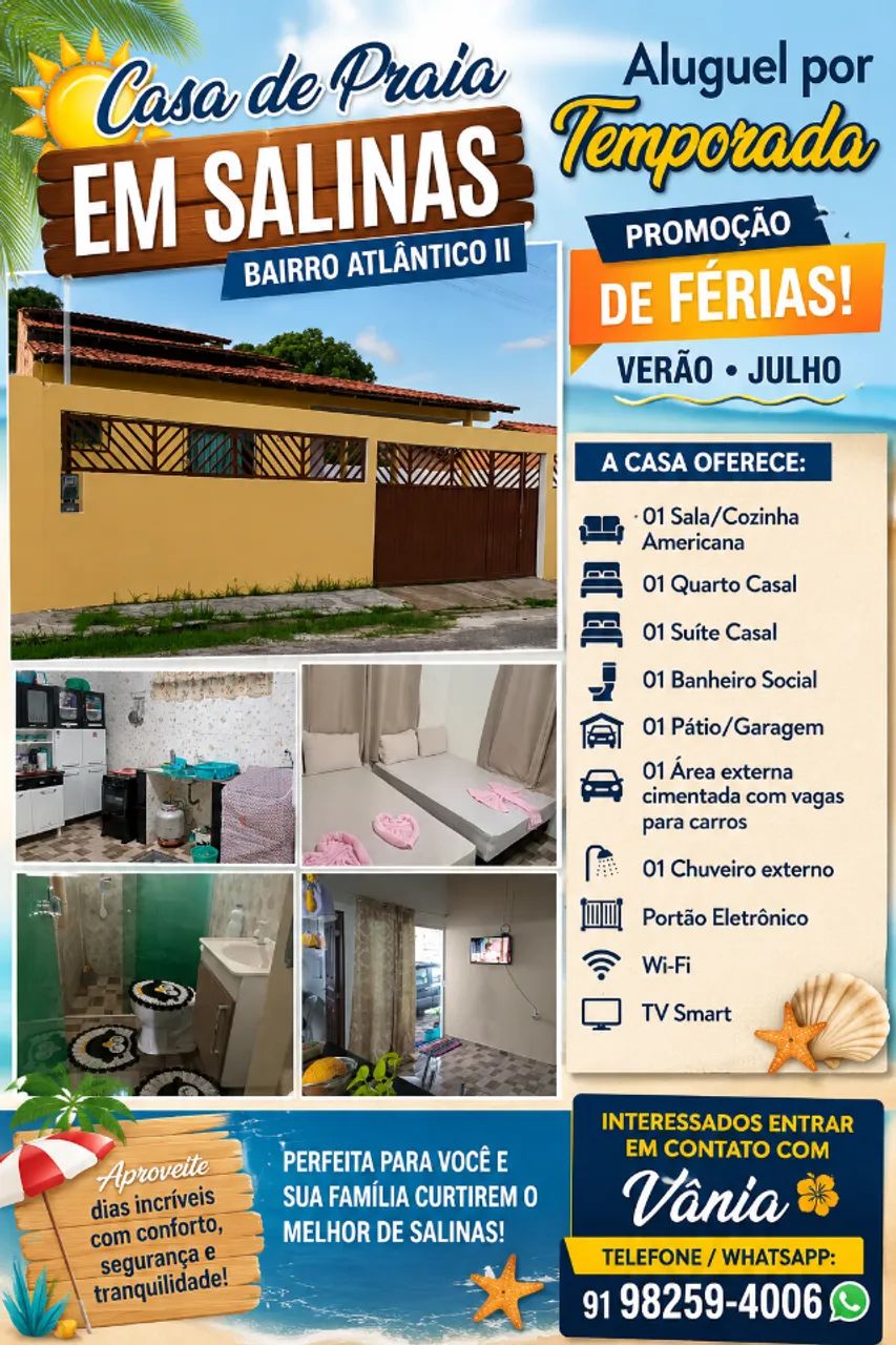 Casa Temporada em Salinas