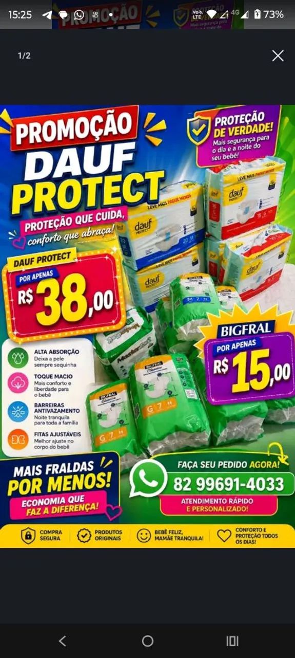 Fraldas na Promoção 