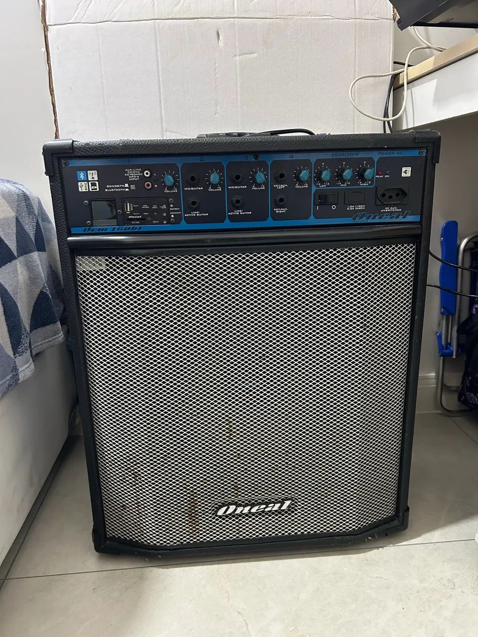 Caixa Amplificada Oneal OCM 460 BT - Bluetooth, USB, SD e Rádio FM