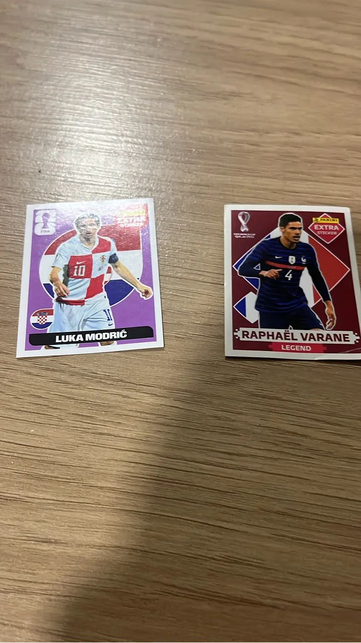 Figurinhas legend modric 26 varane 22