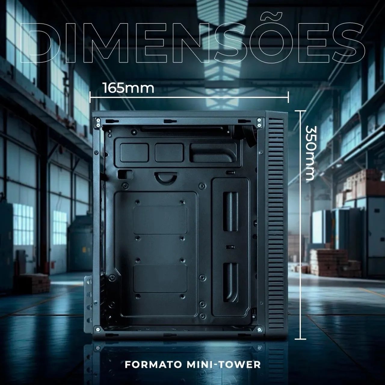 Gabinete Gamer Seminovo com 2 ventoinhas  - Foto 3