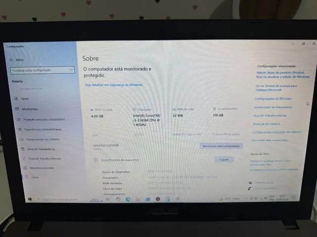 NOTEBOOK ASUS i3 USADO!! LEIA A DESCRIÇÃO!! - Foto 3