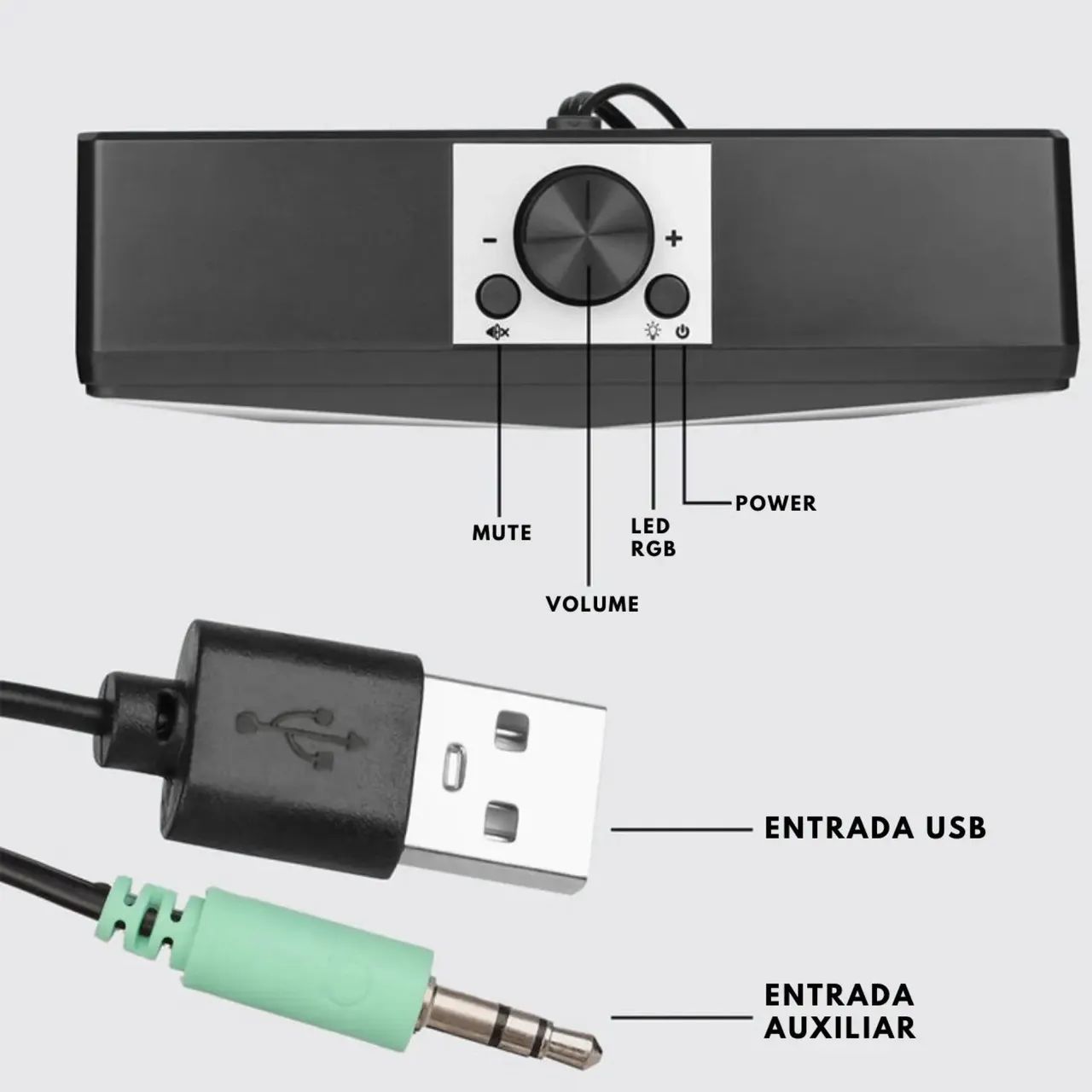 Caixa De Som Para PC Knup Horus - Foto 4