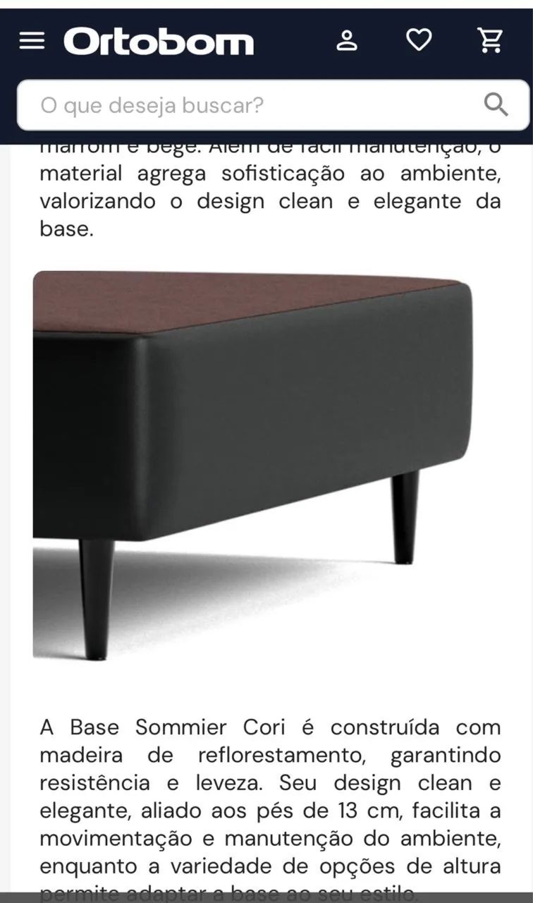 Cama ortobom