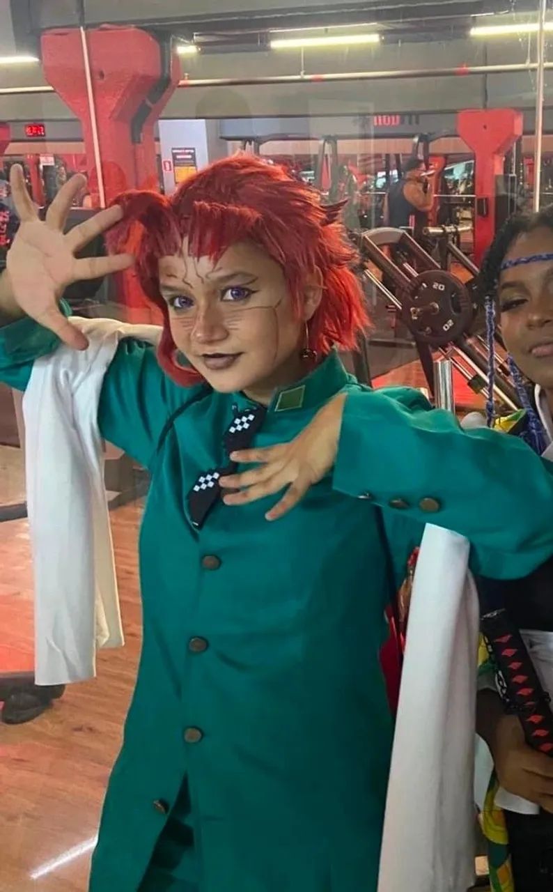 Cosplay Kakyoin - Jojo's Bizarre Adventure (roupa+peruca))
