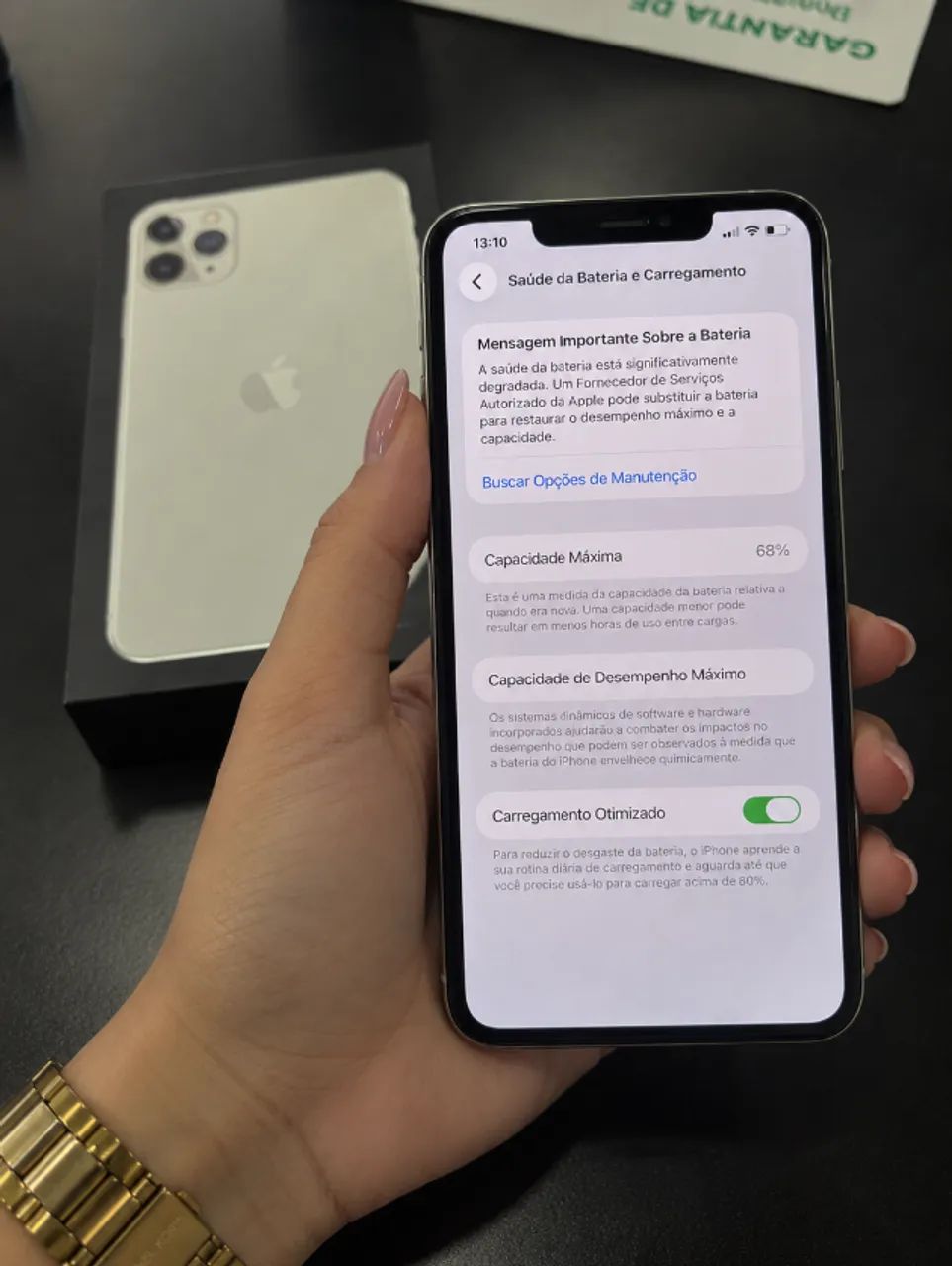 Iphone 11 Pro Max - Branco - Com Caixa - Foto 3