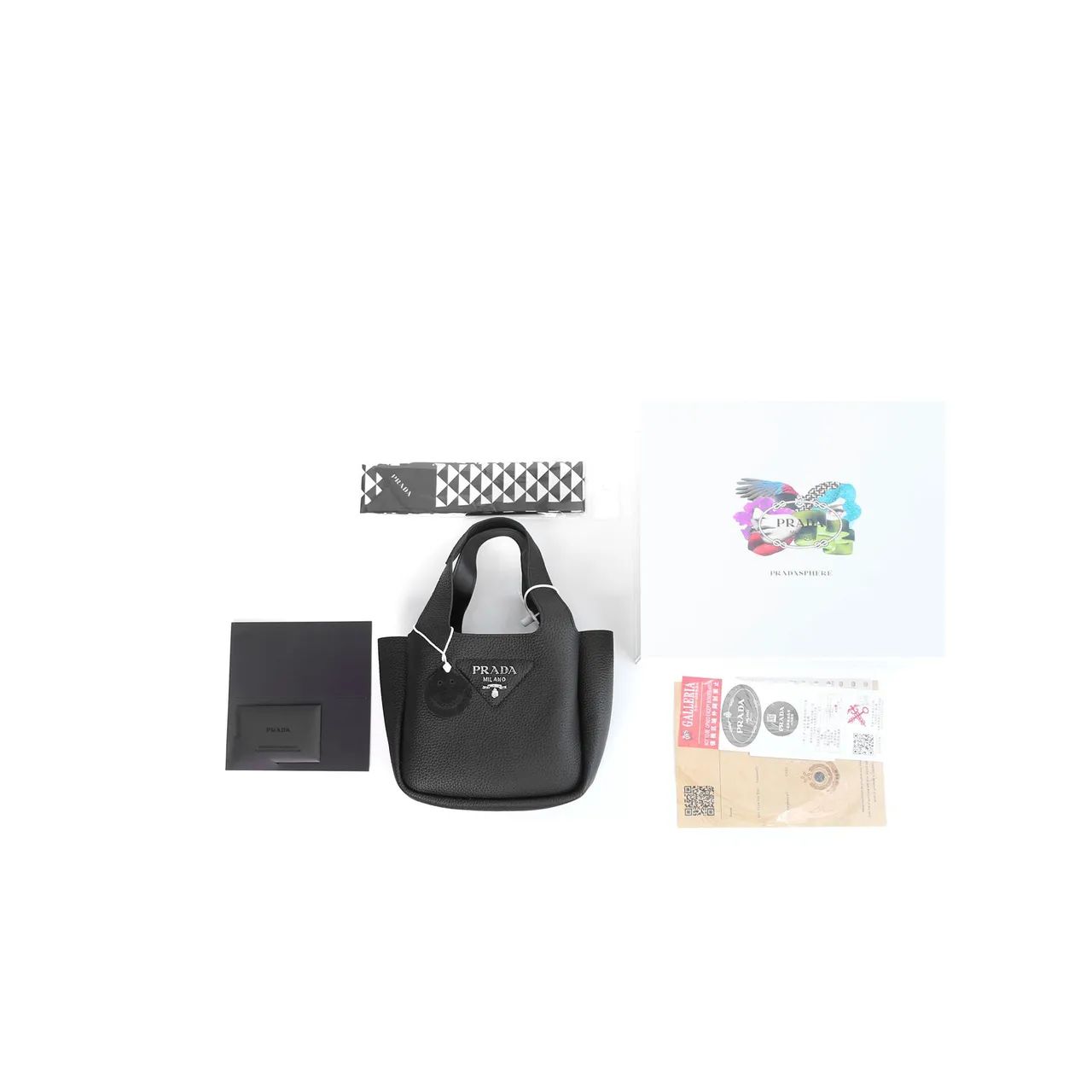 Prada Mini Leather Bucket Bag