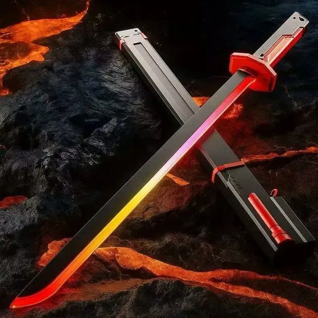 Katana de LED com Som e Efeito de Fumaça 83cm