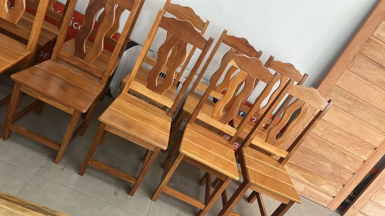 CADEIRAS DE MADEIRA MACIÇA ANGELIN - Foto 3