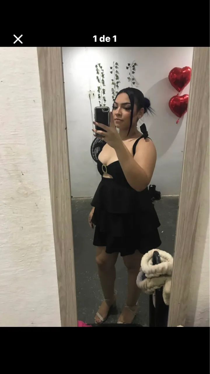 vestido babado