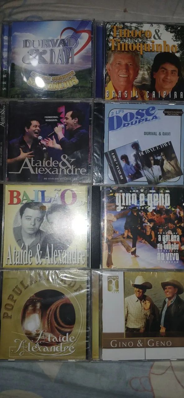 Kit 8 cds sertanejo  por 125